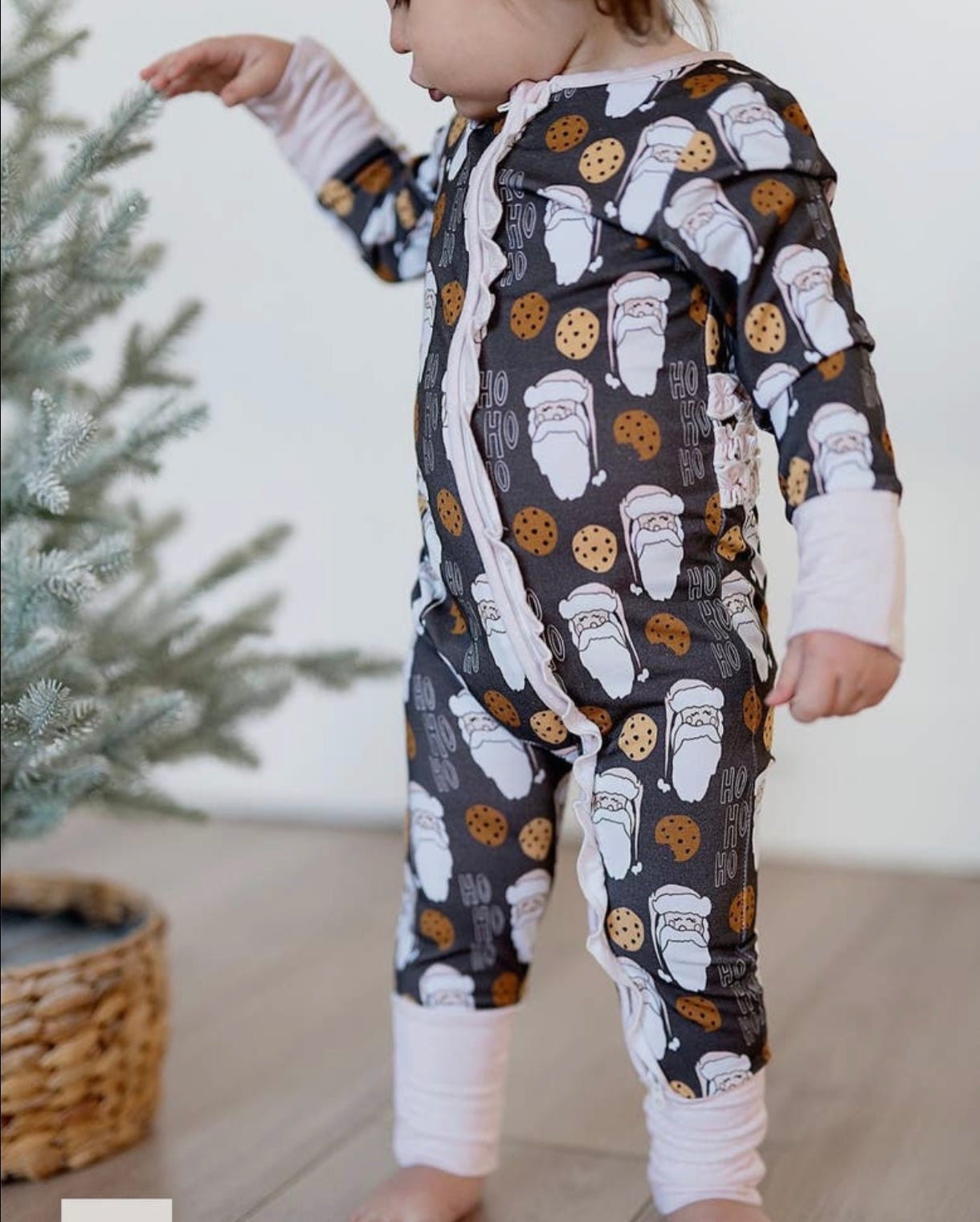 Santas Milk and Cookies Ruffle